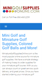 Mobile Screenshot of miniaturegolfsuppliesonline.com