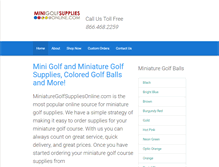 Tablet Screenshot of miniaturegolfsuppliesonline.com